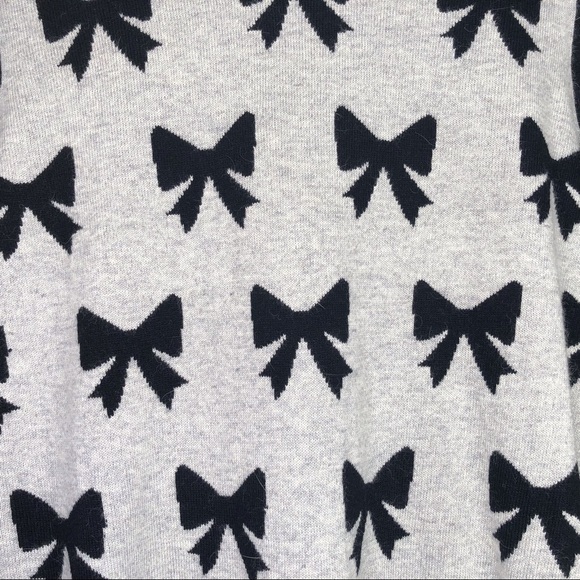 J Crew Gray Bow Wool Crew Neck Long Sleeve Sweater - Picture 4 of 4